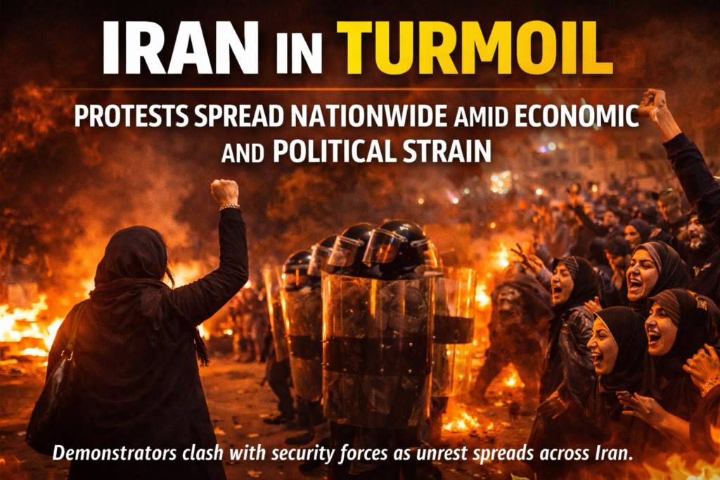 Growing Unrest in Iran as Protests Expand Across Major Cities