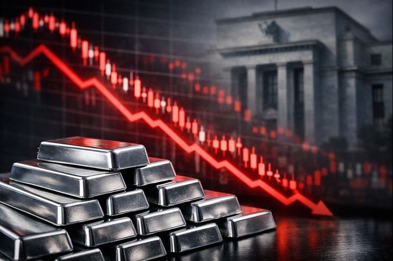 Silver rate today falls below ₹4 lakh per kg after record rally amid Fed speculation and strong dollar.