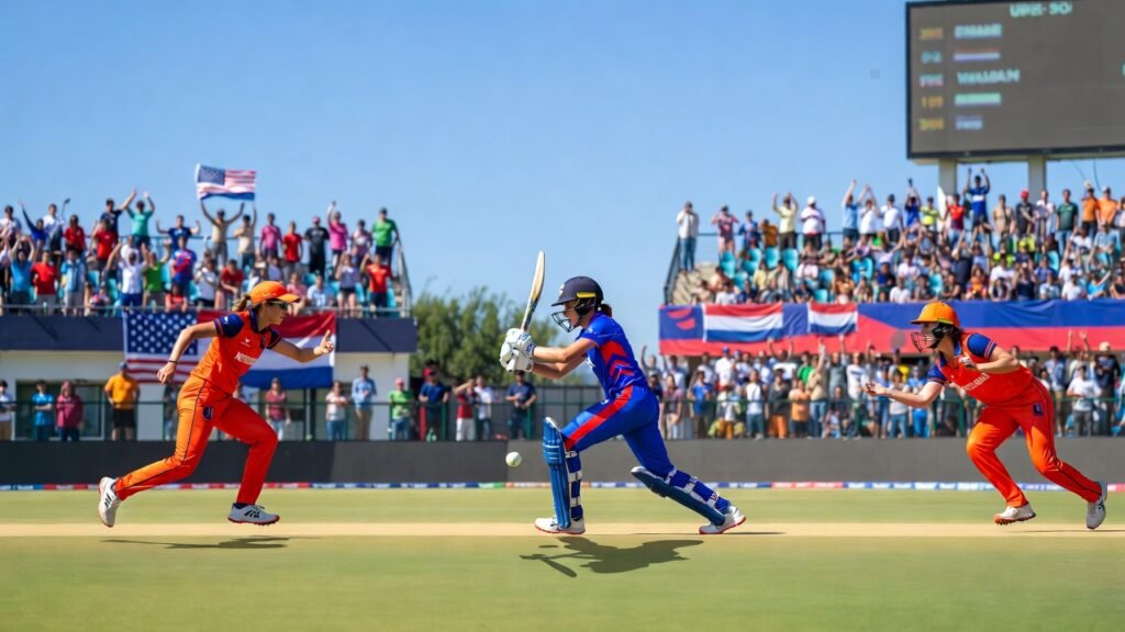 USA Women vs Netherlands Women match at ICC Women’s T20 World Cup Qualifier 2026 in Nepal