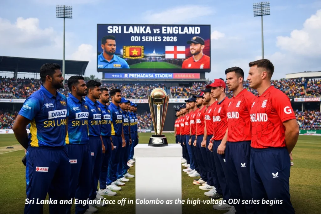 Sri Lanka vs England ODI series 2026 match at R Premadasa Stadium