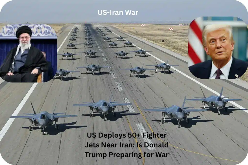 US Air Force F-35 and F-22 fighter jets flying in formation during Middle East deployment