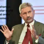 S Jaishankar speaking about the future multipolar world and India's growing role in global geopolitics